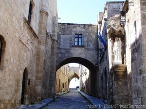 Street of the Knights in the Old City, rhodes on your own from cruise ship 