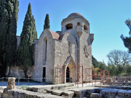 Our Lady of Filerimos church on the ruins of the temple of Athena Polias